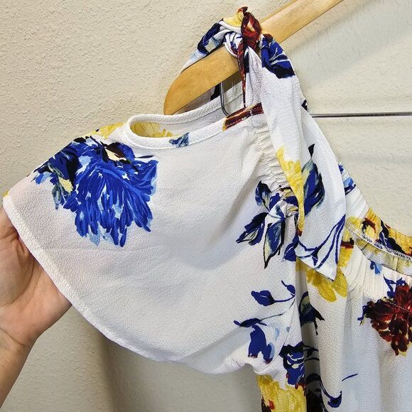 Umgee Women's Floral Off Shoulder Shift Dress Size Large - Picture 3 of 7